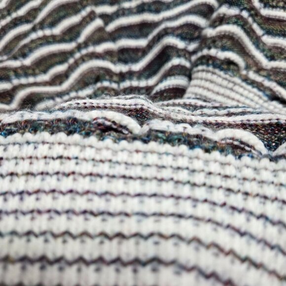 Vintage Megalos 3D Sweater Men LT Large Tall Multicolor Textured 80s Grandpa USA - Picture 6 of 11